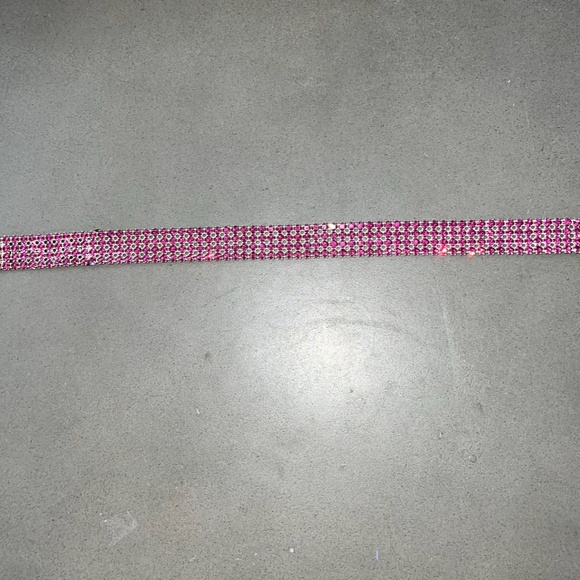 Dolce & Gabbana Spring 2000 Collector’s pink Swarovski crystal choker necklace - Picture 3 of 4